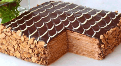 Обалденный торт Наполеон Шоколадно-сливочный