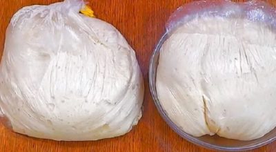 Как сделать дрожжевое тесто, не прикасаясь к нему: и тесто готово, и руки чистые