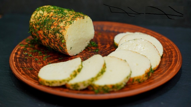 Фото к рецепту: Домашний плавленый сыр из творога и молока (рецепт без яиц)