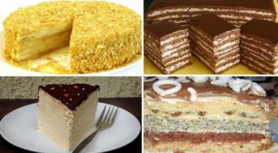 5 рецептов вкусных домашних тортов