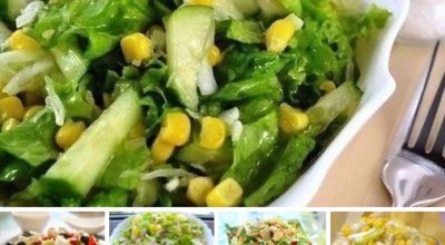 5 рецептов овощных диетических салатиков