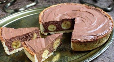 Рецепт шоколадно – бананового торта без выпечки