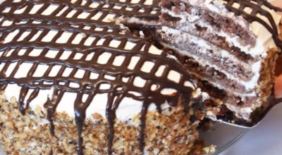 Высокий торт на сковороде: Вкусный пышный и нежный