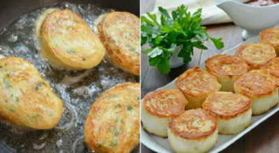 Вкусные горячие рулетики из лаваша с картофелем и грибами: закуска, которую расхваливают больше, чем мясо