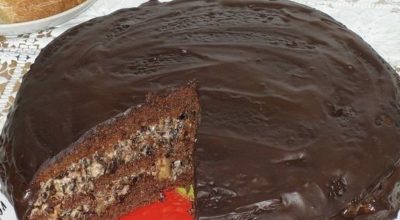 Праздничный торт  «Чернослив в шоколаде»