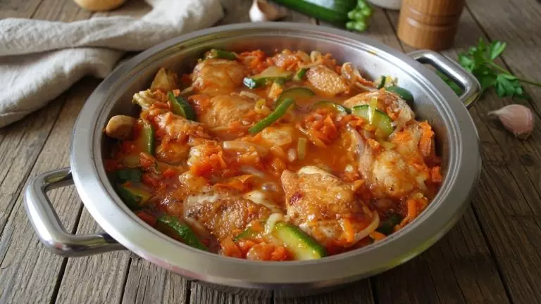 Курица с кабачками в сливочном соусе: нежное блюдо на сковороде