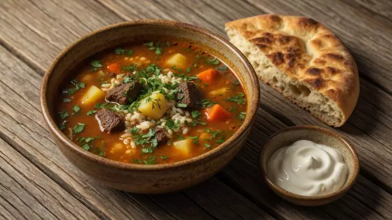 Суп мастава с рисом и мясом: густой домашний вариант
