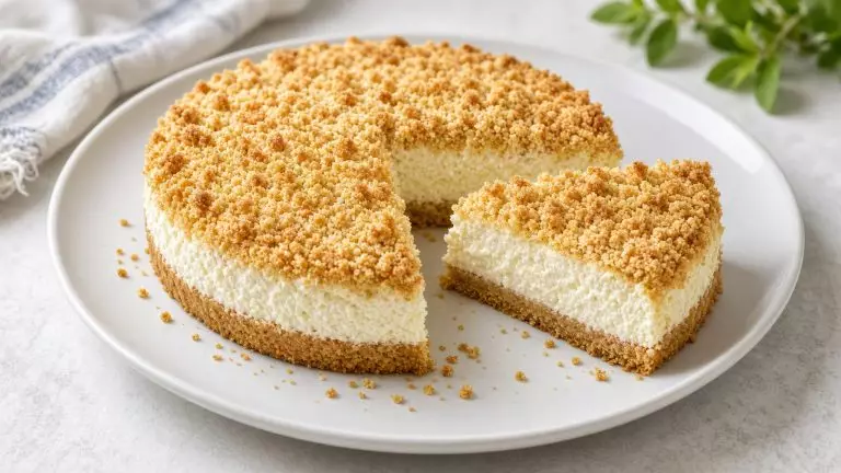 Королевская ватрушка с творогом и песочной крошкой